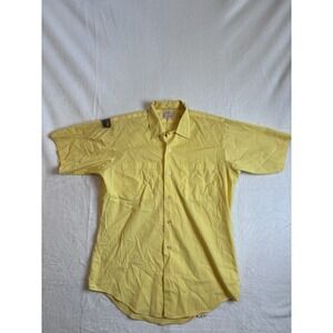 VTG Elbeco Yellow Cab Los Angeles 70's 60's Button Down Short Sleeve Shirt Med *